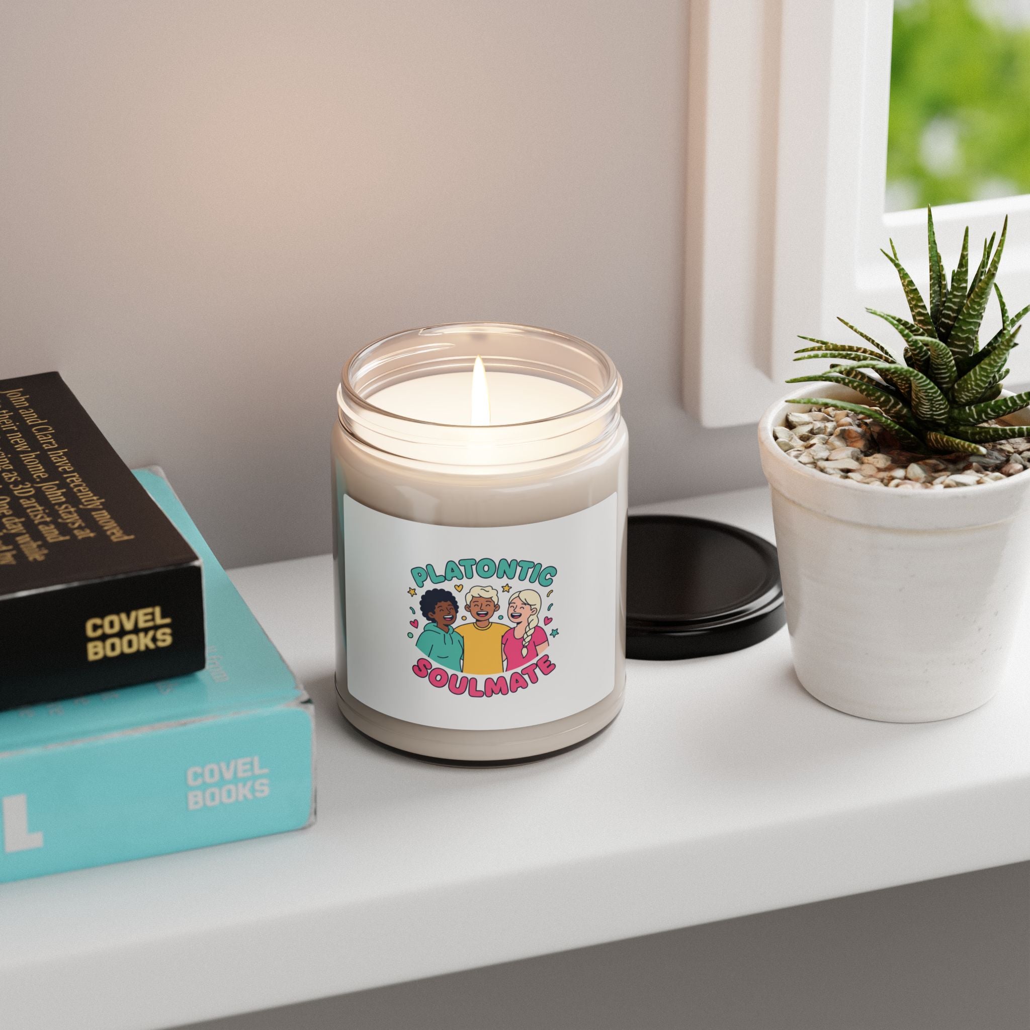 Platonic Soulmate Candle, Soy Jar | Friendship-First, Bestie Keepsake