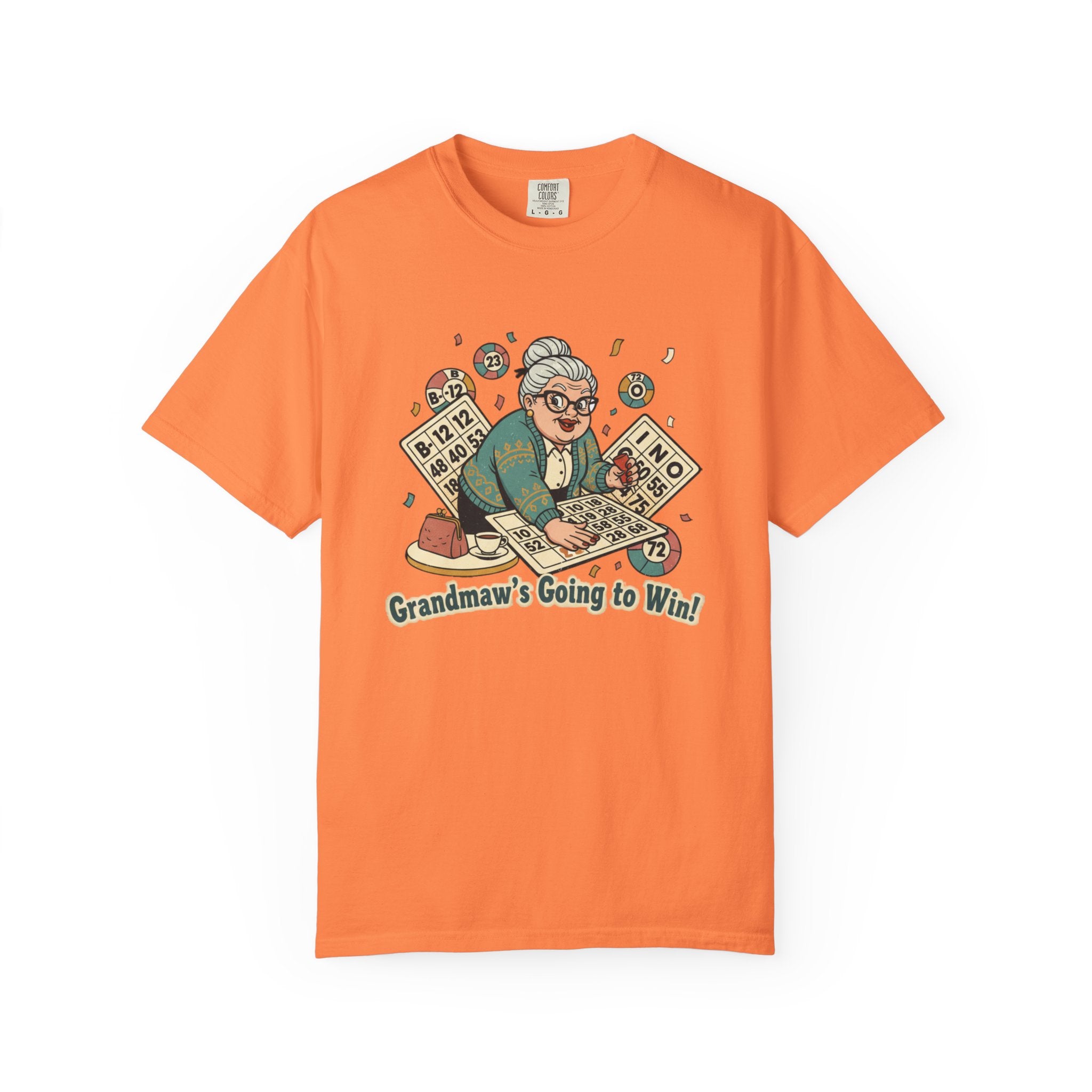 Grandmaw Playing Bingo T-Shirt — Funny Bingo Grandma Tee