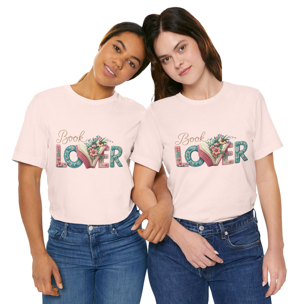 Faux Book Lover Tee — Faux. Floral 'Book Lover' Graphic T-Shirt