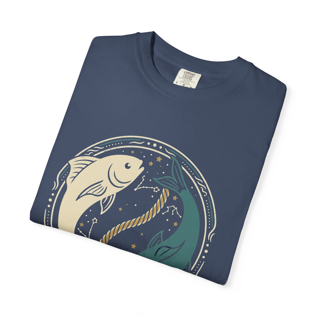 Pisces Zodiac T-Shirt — Yin Yang Fish Astrological Tee