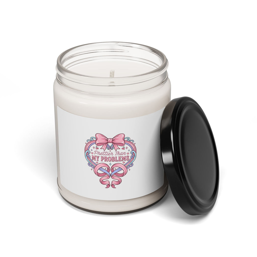 Coquette Ribbon Heart Candle | Scented Soy Candle, pastel humor, lace aesthetic