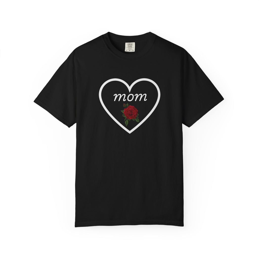 Rose Heart T‑Shirt — Mom Floral Graphic Tee