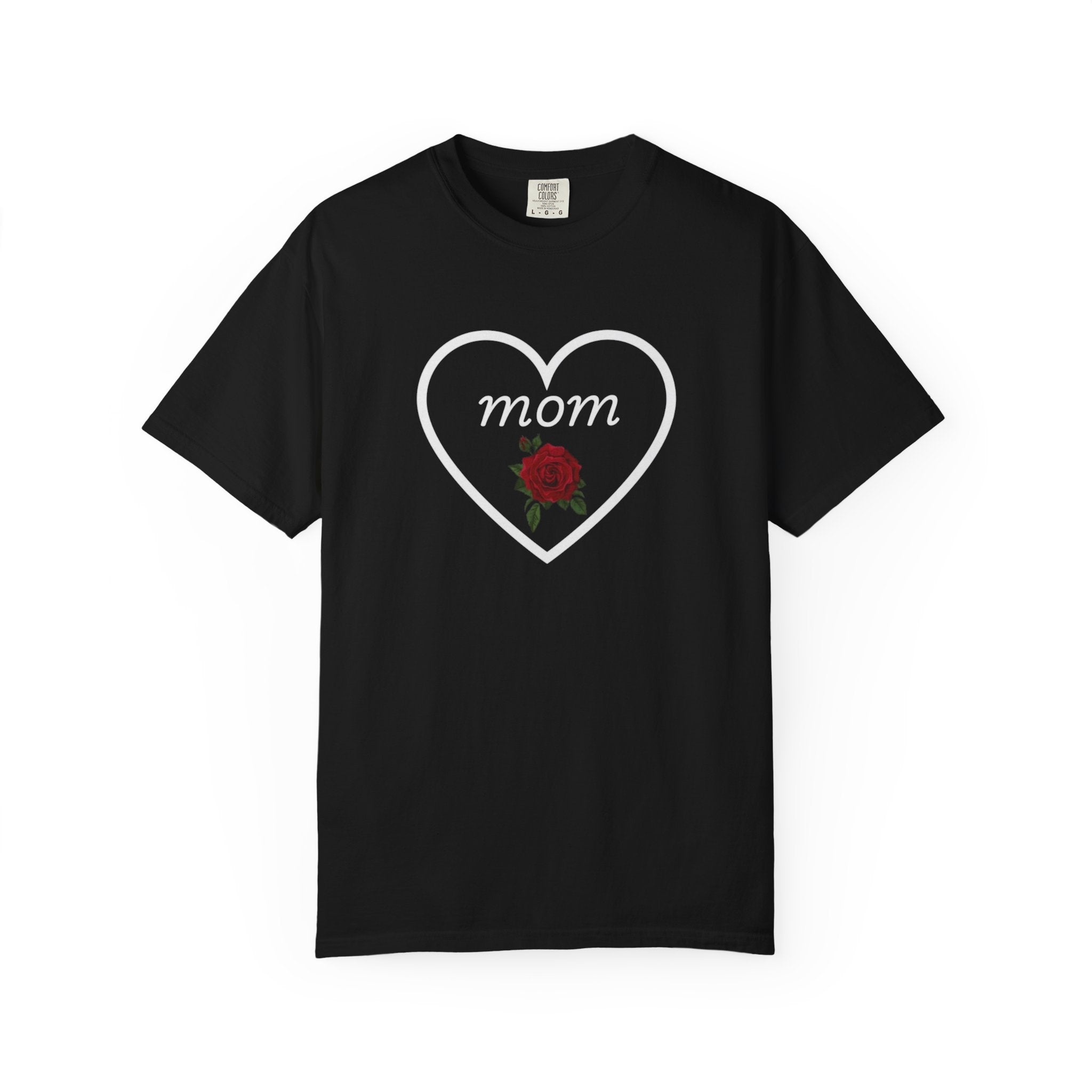 Rose Heart T‑Shirt — Mom Floral Graphic Tee