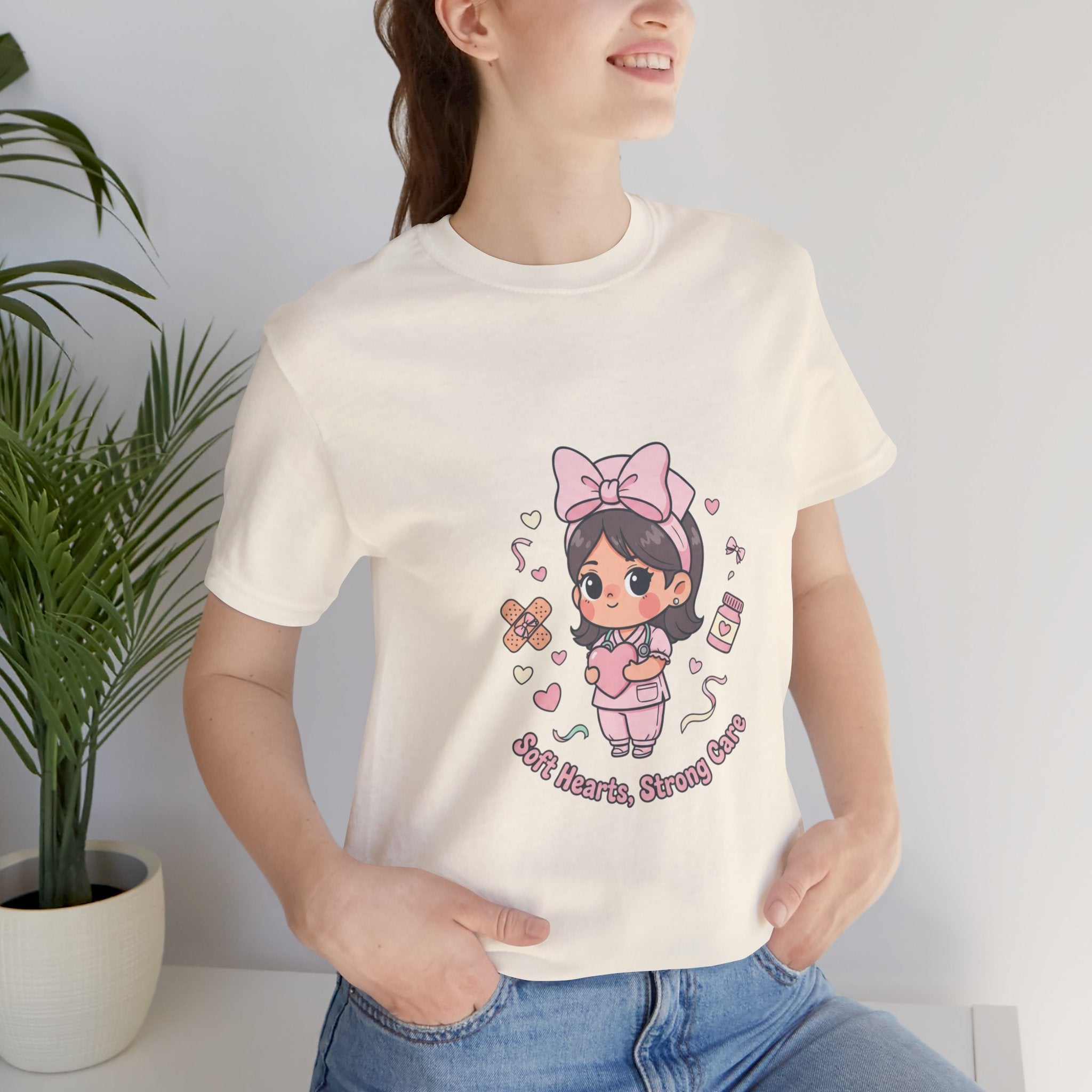 Cute Nurse Graphic Tee | Coquette medical pastel kawaii nurse merch