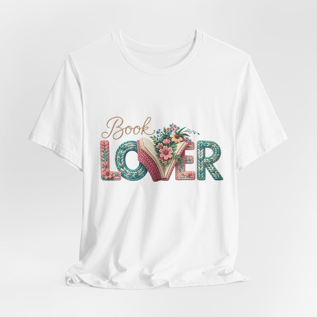 Faux Book Lover Tee — Faux. Floral 'Book Lover' Graphic T-Shirt