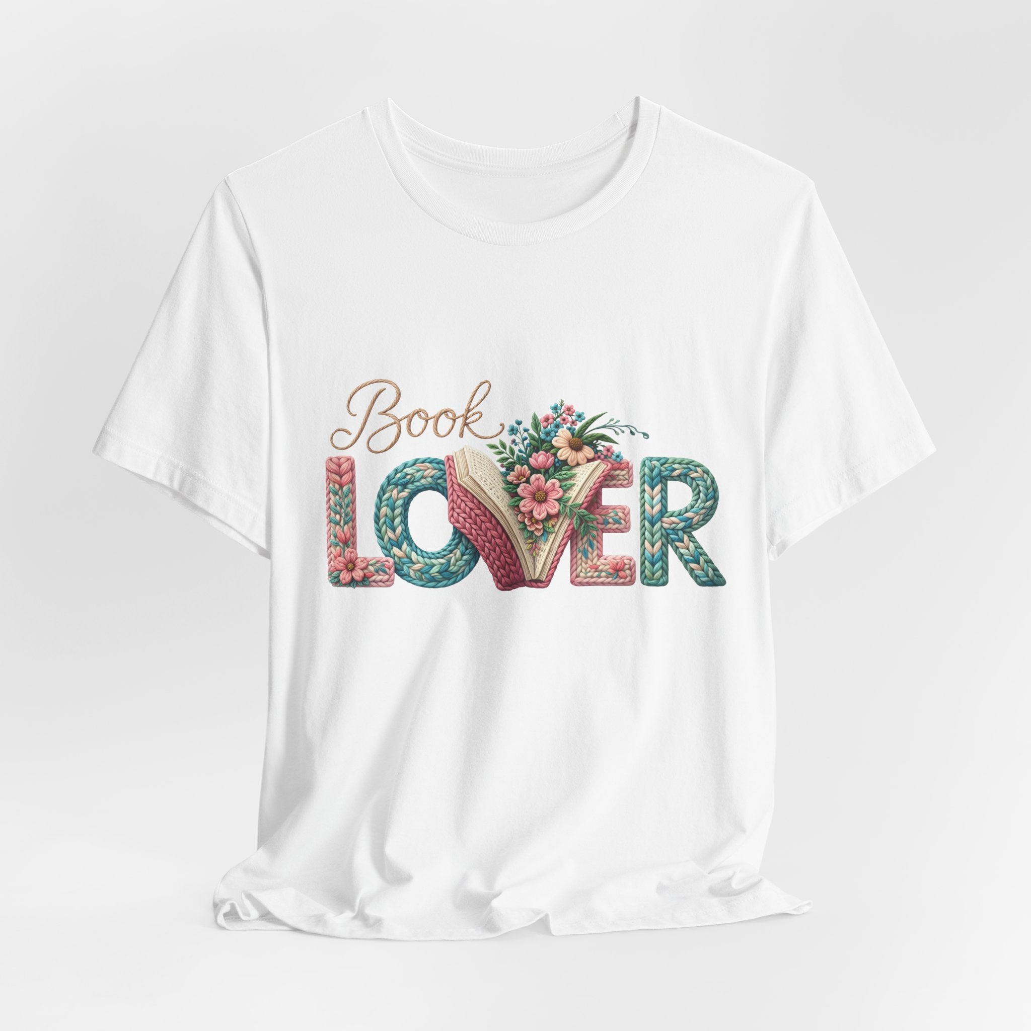 Faux Book Lover Tee — Faux. Floral 'Book Lover' Graphic T-Shirt