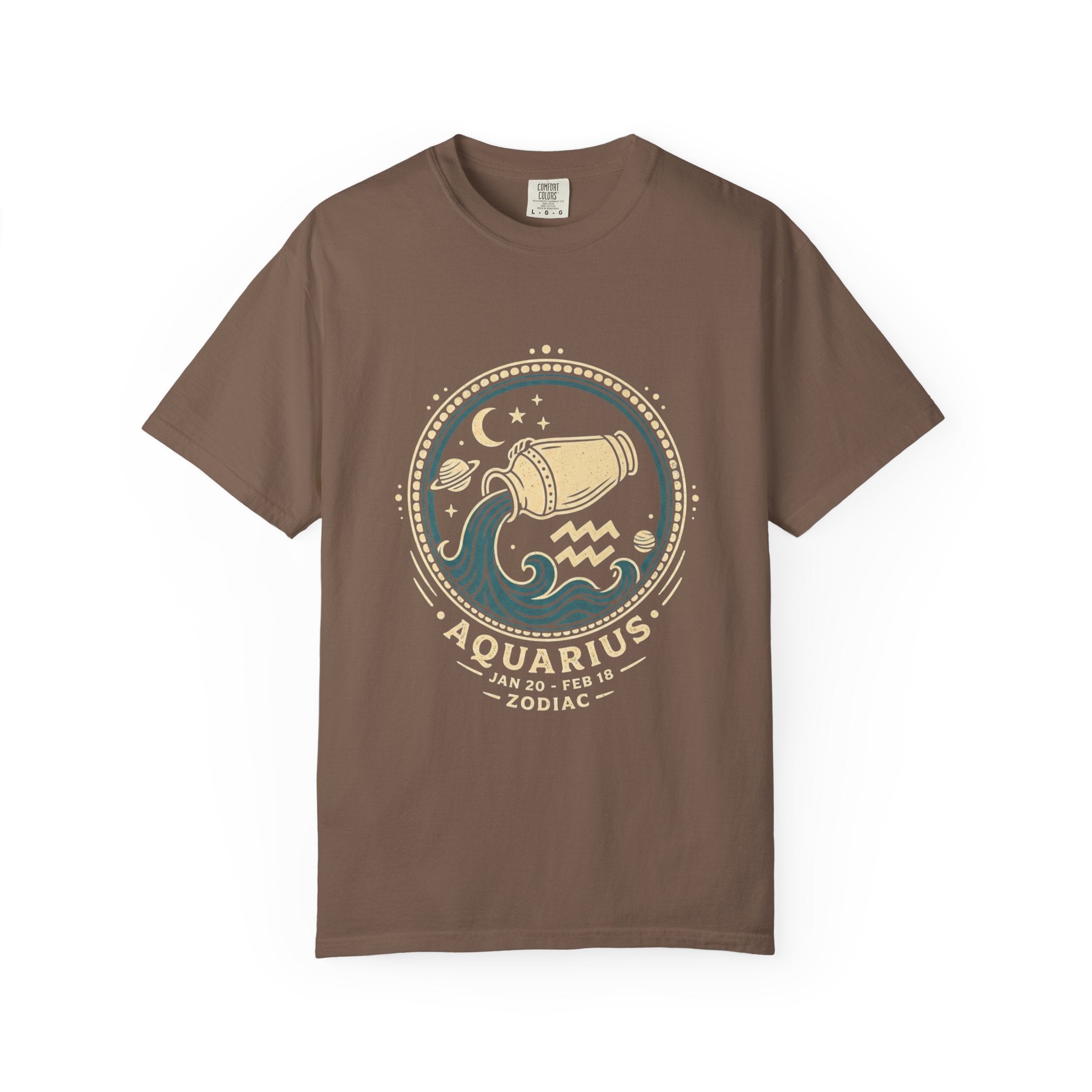 Aquarius Zodiac T-Shirt — Water Bearer Astrology Tee