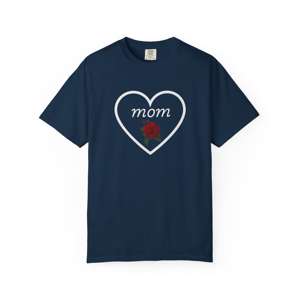 Rose Heart T‑Shirt — Mom Floral Graphic Tee