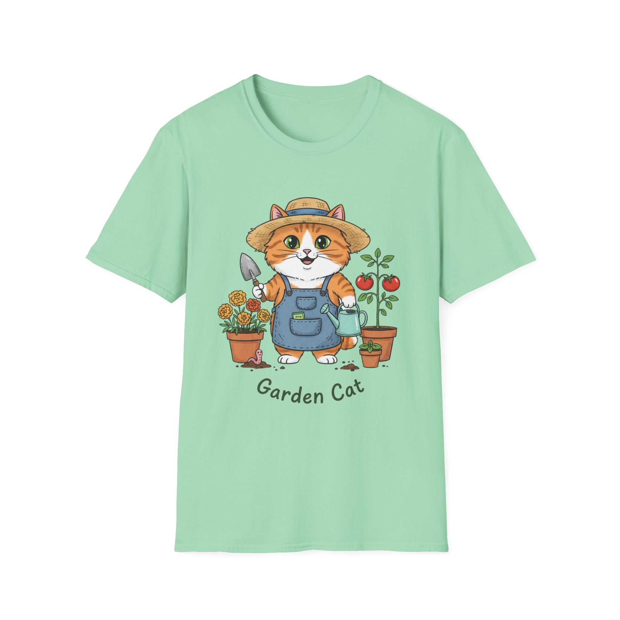 Funny Cat Gardening T-Shirt