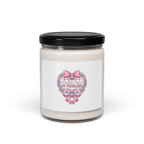 Coquette Ribbon Heart Candle | Scented Soy Candle, pastel humor, lace aesthetic