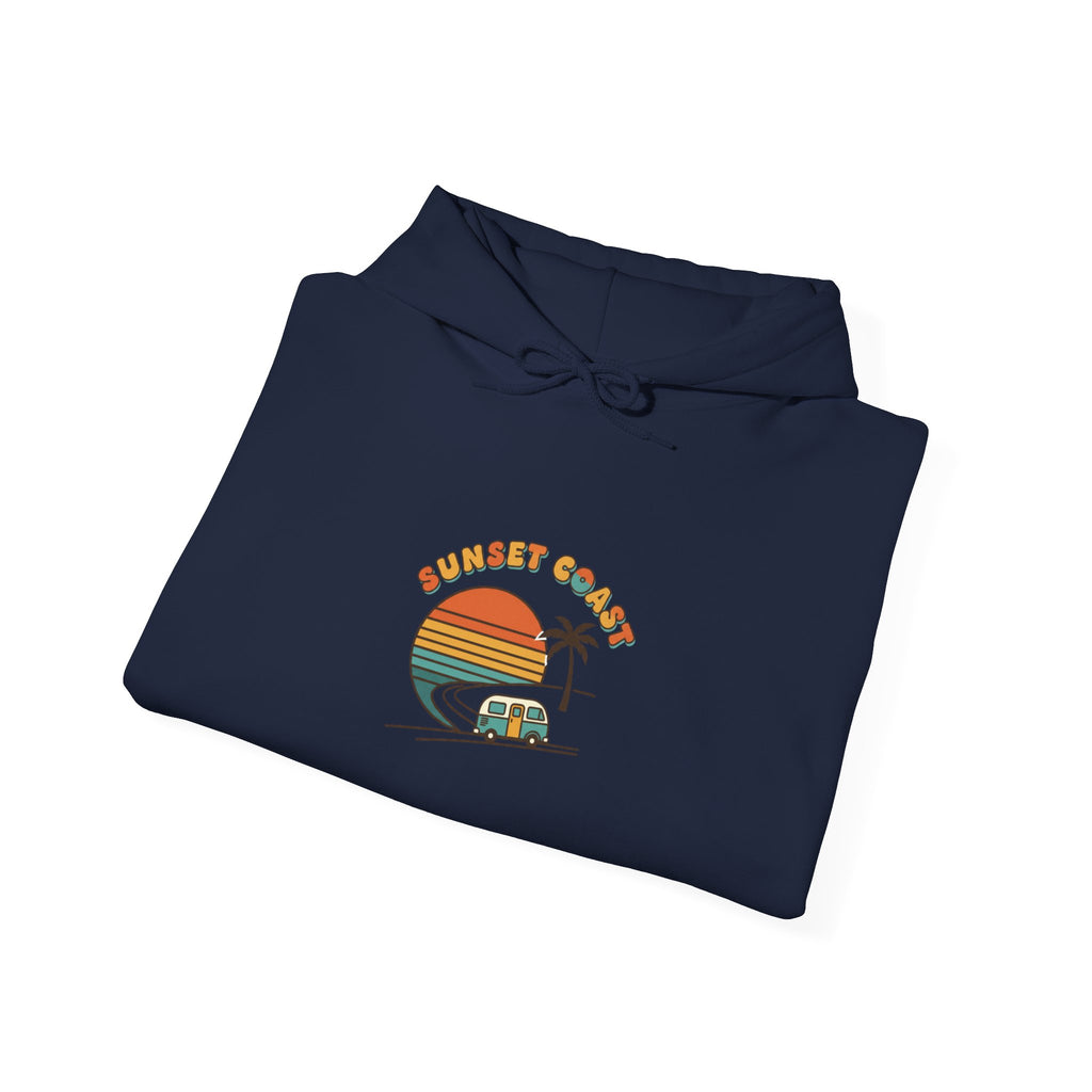 Golden Hour Sunset Surf Hoodie | 70s Sunset, Vintage Palm Postcard