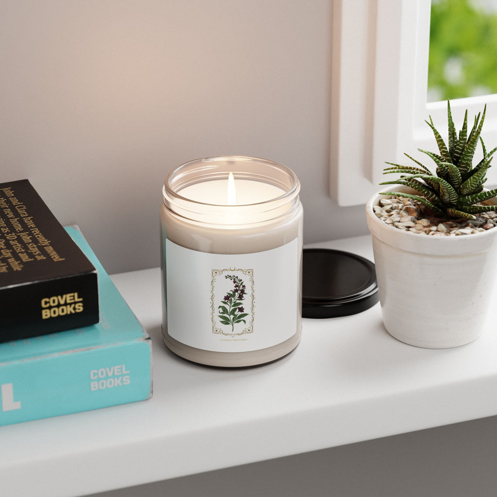 Nightshade Botanical Soy Candle, 9oz | dark botanical, witchy garden