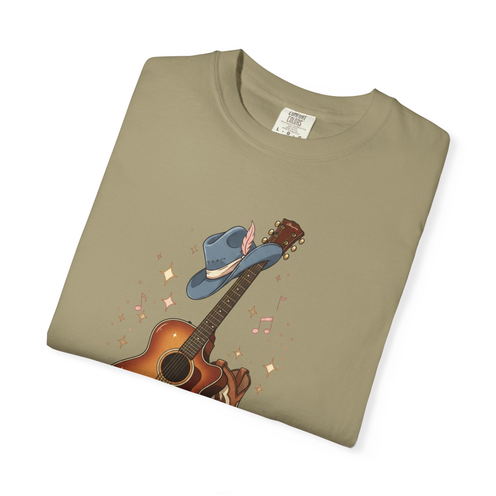 Country Music Guitar T-Shirt — "Country Is My Heaven" Graphic Tee