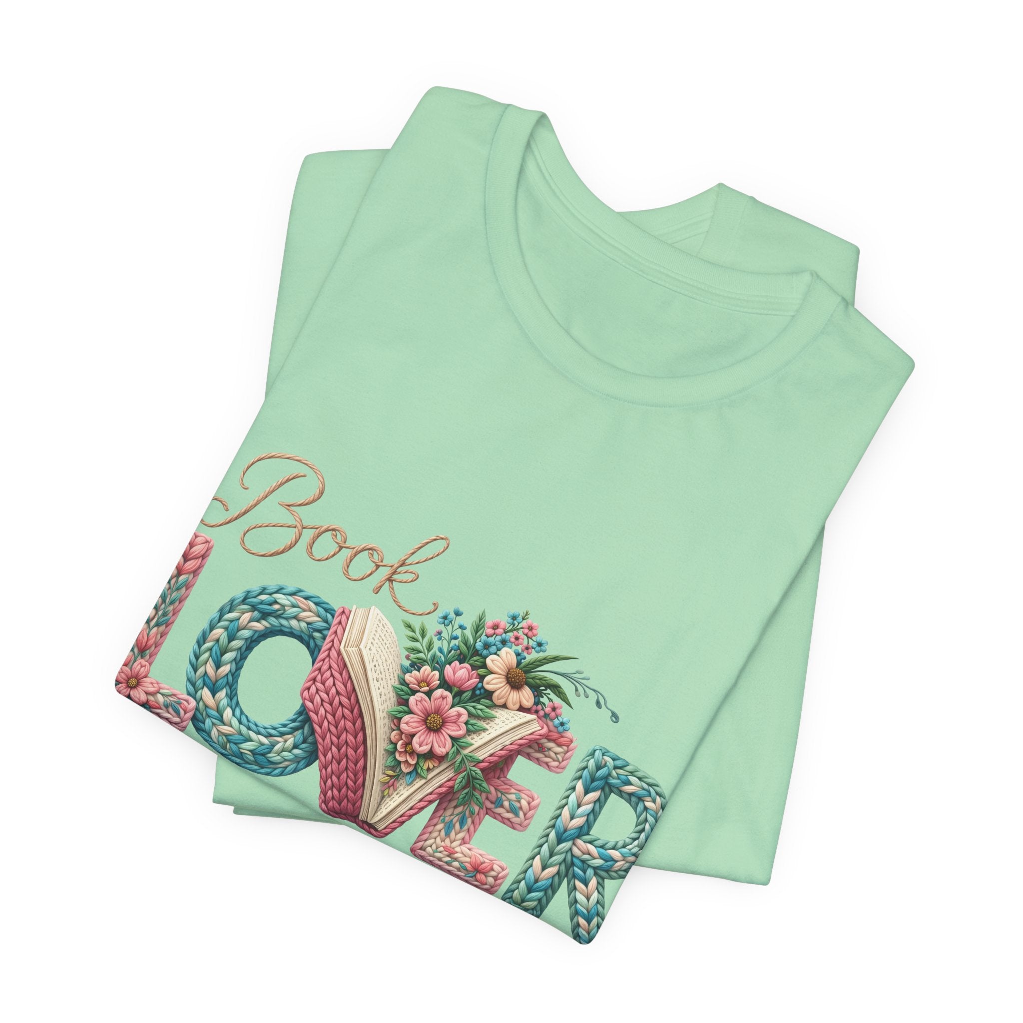 Faux Book Lover Tee — Faux. Floral 'Book Lover' Graphic T-Shirt