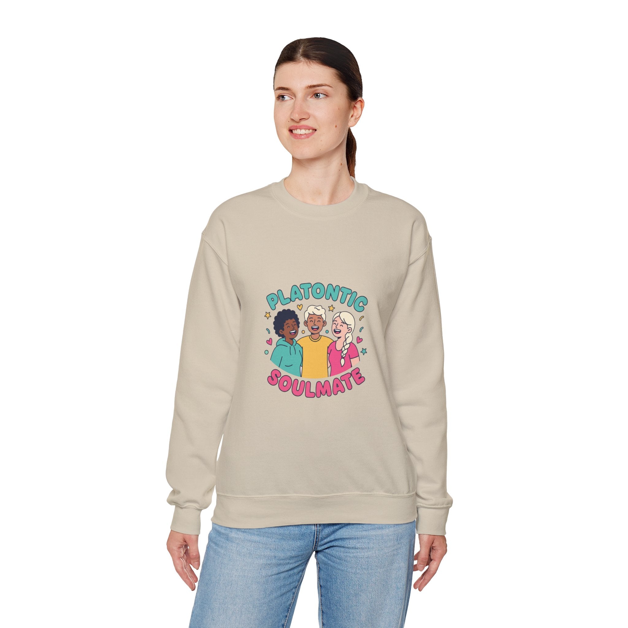 Platonic Soulmate Crewneck Sweatshirt | friendship, platonic love