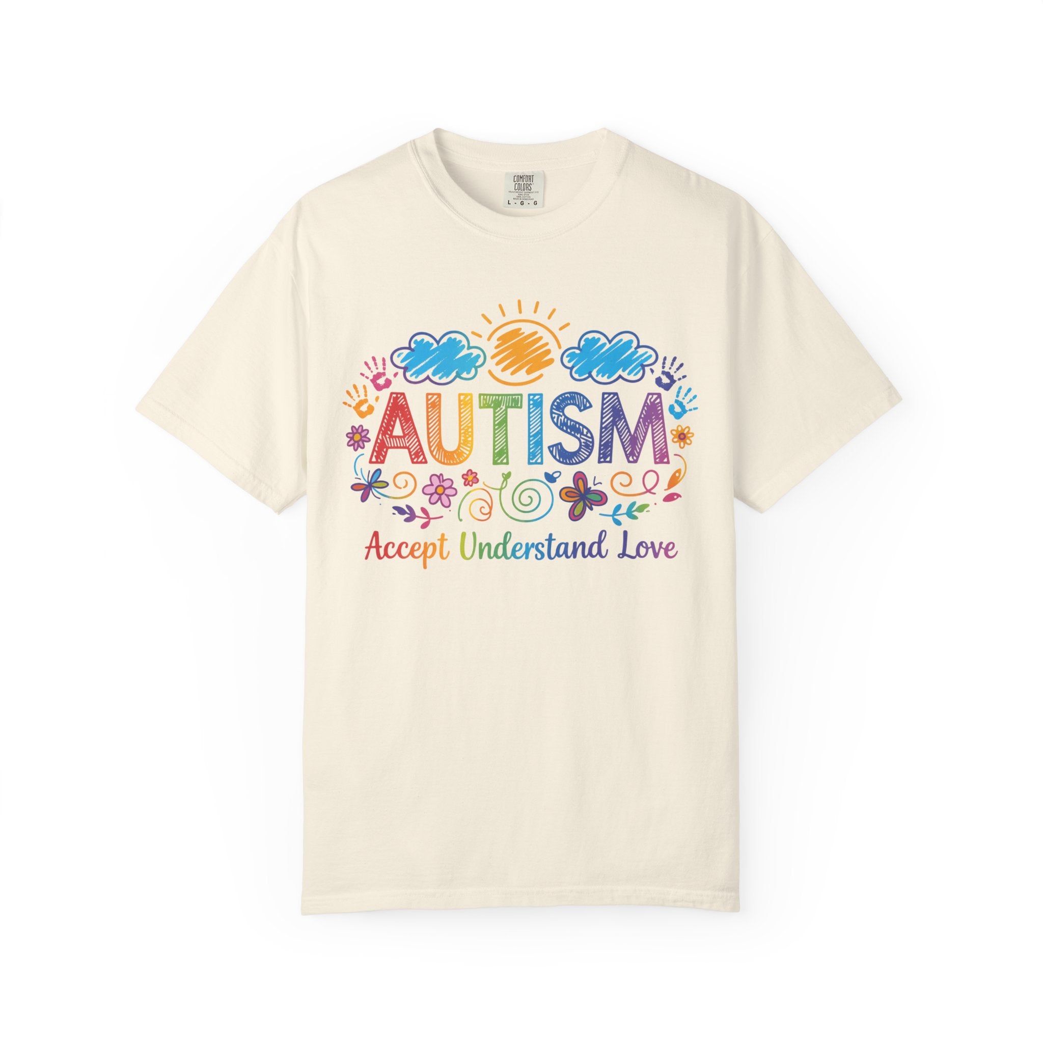Autism Awareness T-Shirt — "Accept Understand Love" Colorful Support Tee