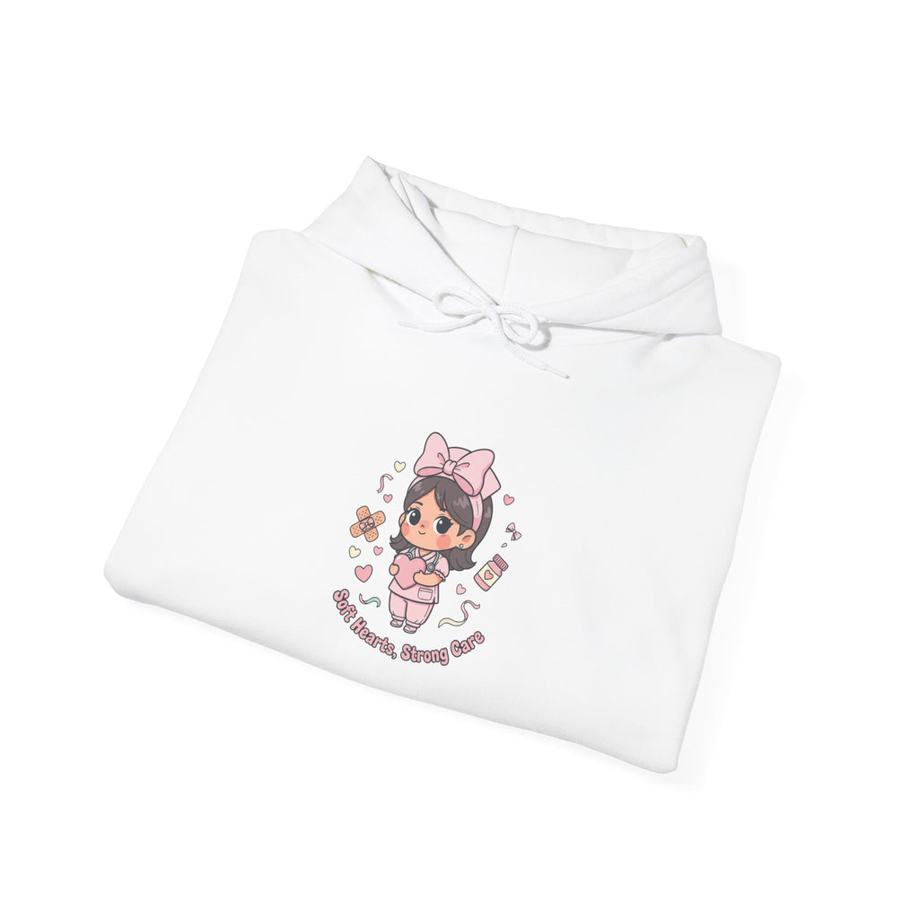 Cute Nurse Kawaii Graphic Hoodie | pastel coquette medical design
