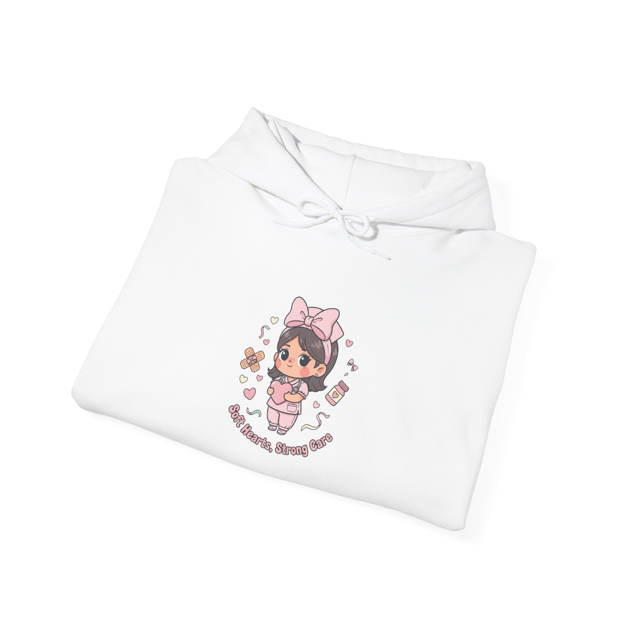 Cute Nurse Kawaii Graphic Hoodie | pastel coquette medical design