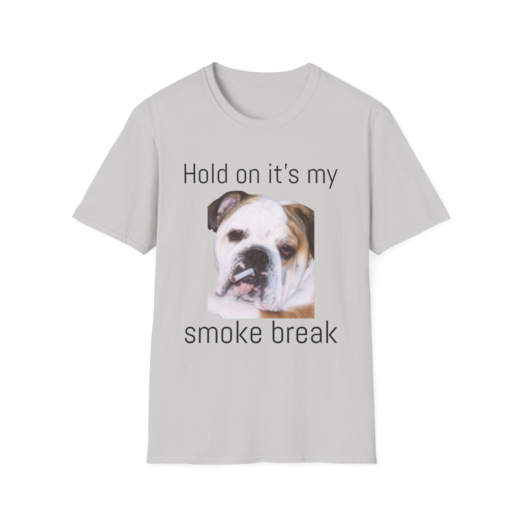 Funny Smoking Bulldog T-Shirt — Humorous Bulldog Graphic Tee