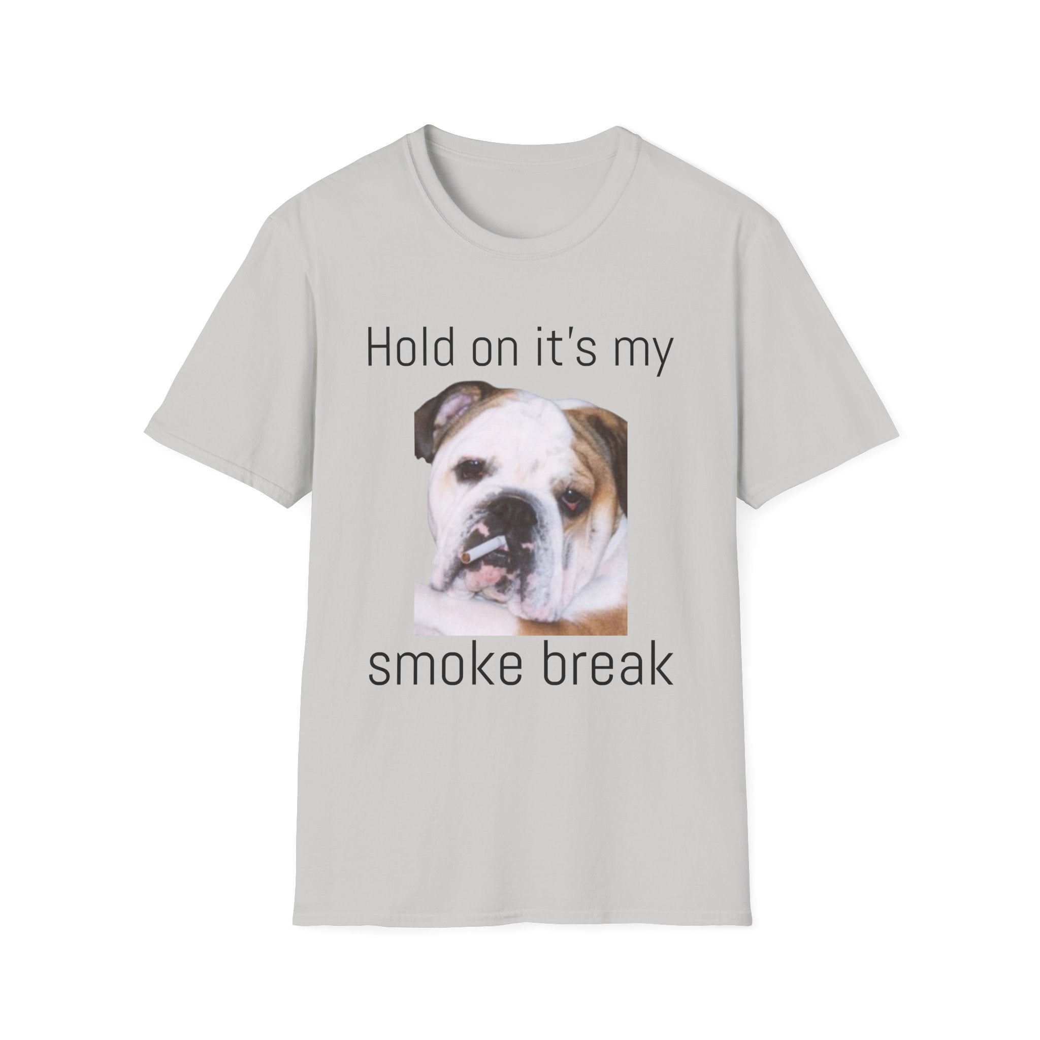Funny Smoking Bulldog T-Shirt — Humorous Bulldog Graphic Tee