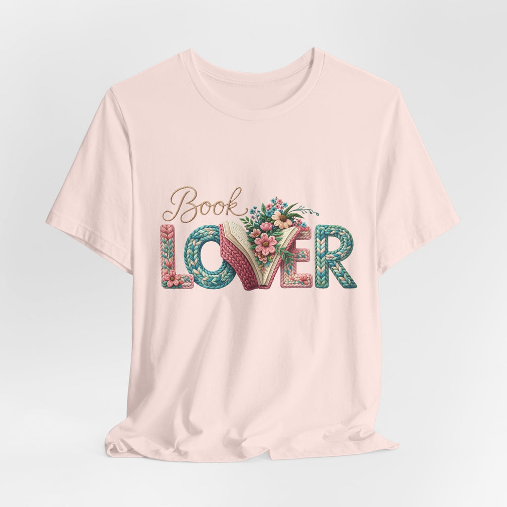 Faux Book Lover Tee — Faux. Floral 'Book Lover' Graphic T-Shirt