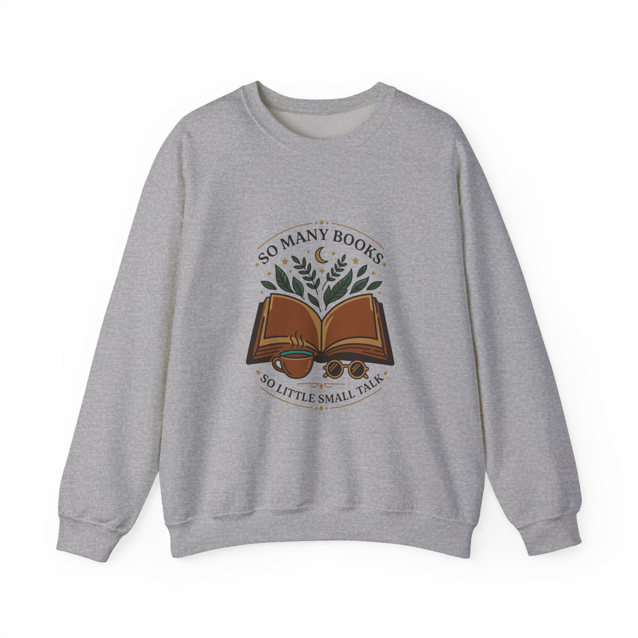 So Many Books Reading Sweatshirt | Book Lover, Cozy Reader