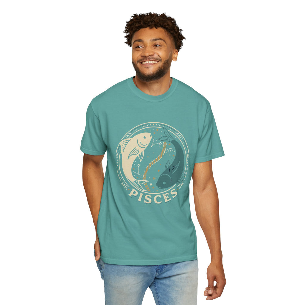 Pisces Zodiac T-Shirt — Yin Yang Fish Astrological Tee