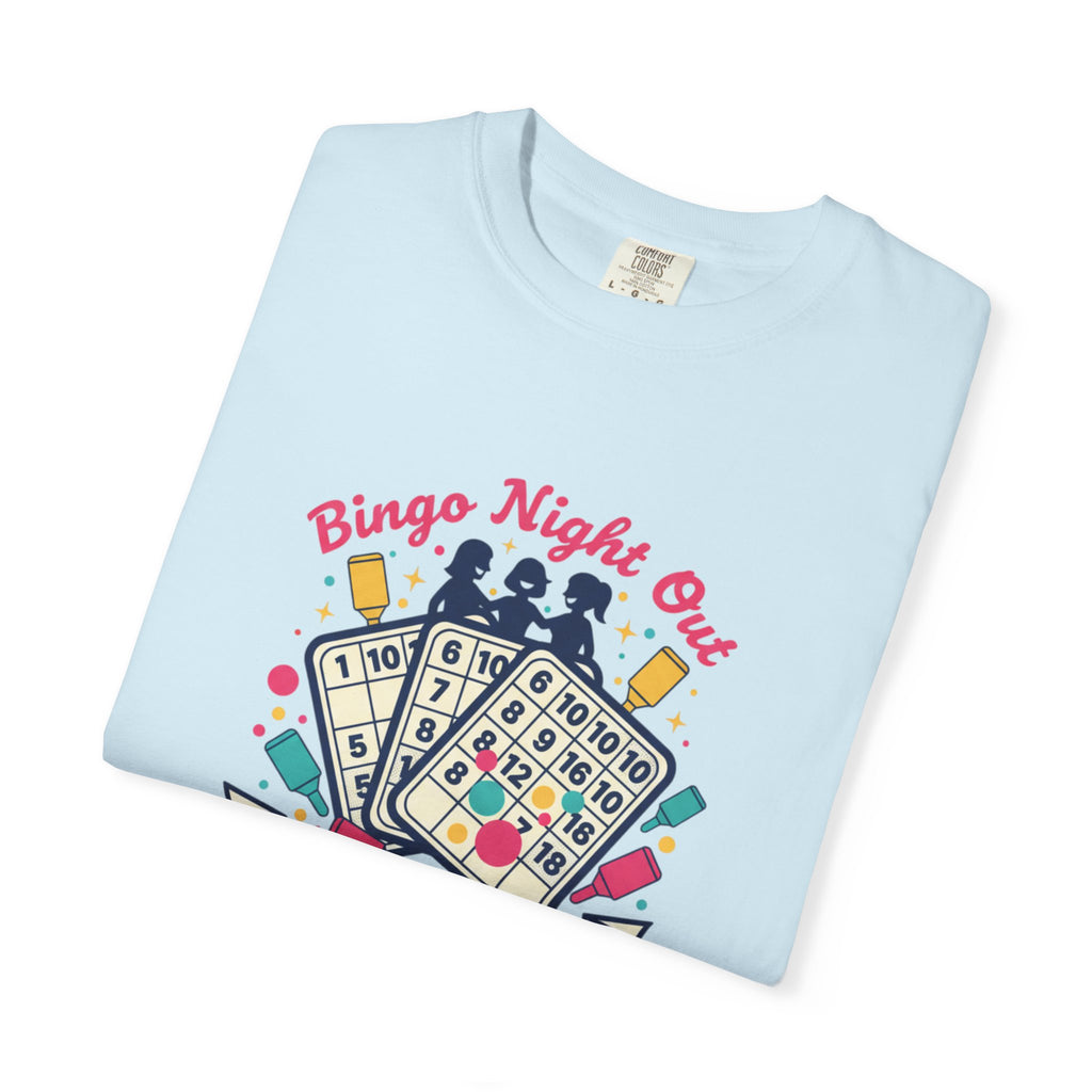 Bingo Night Out T-Shirt — Friends, Fun, Daubers Retro Game Night Tee