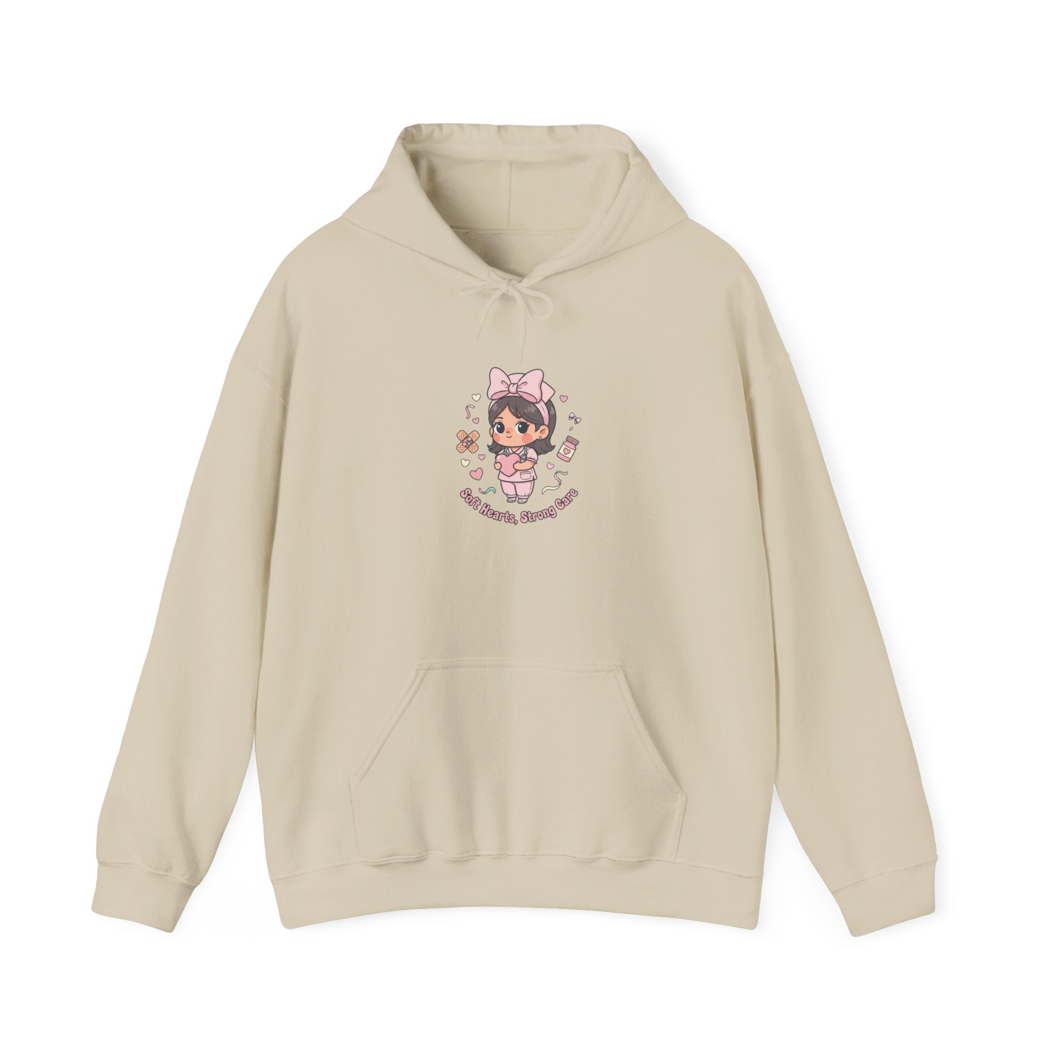 Cute Nurse Kawaii Graphic Hoodie | pastel coquette medical design