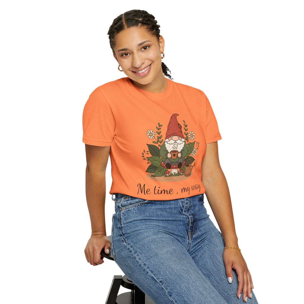 Gnome Garden T-Shirt — Cute Floral Gnome Tee for Gardeners & Nature Lovers