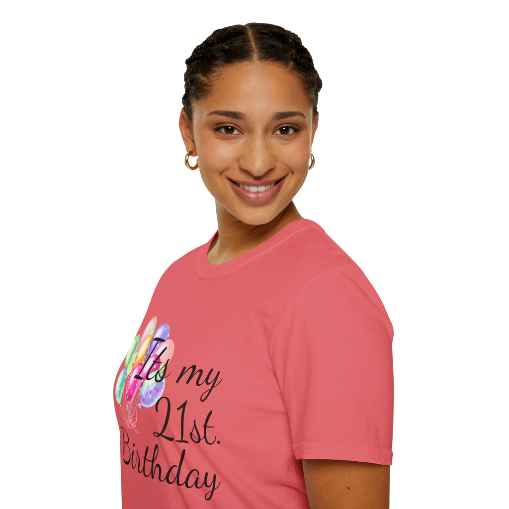 Birthday Balloons T-Shirt — "It's My" Celebration Tee