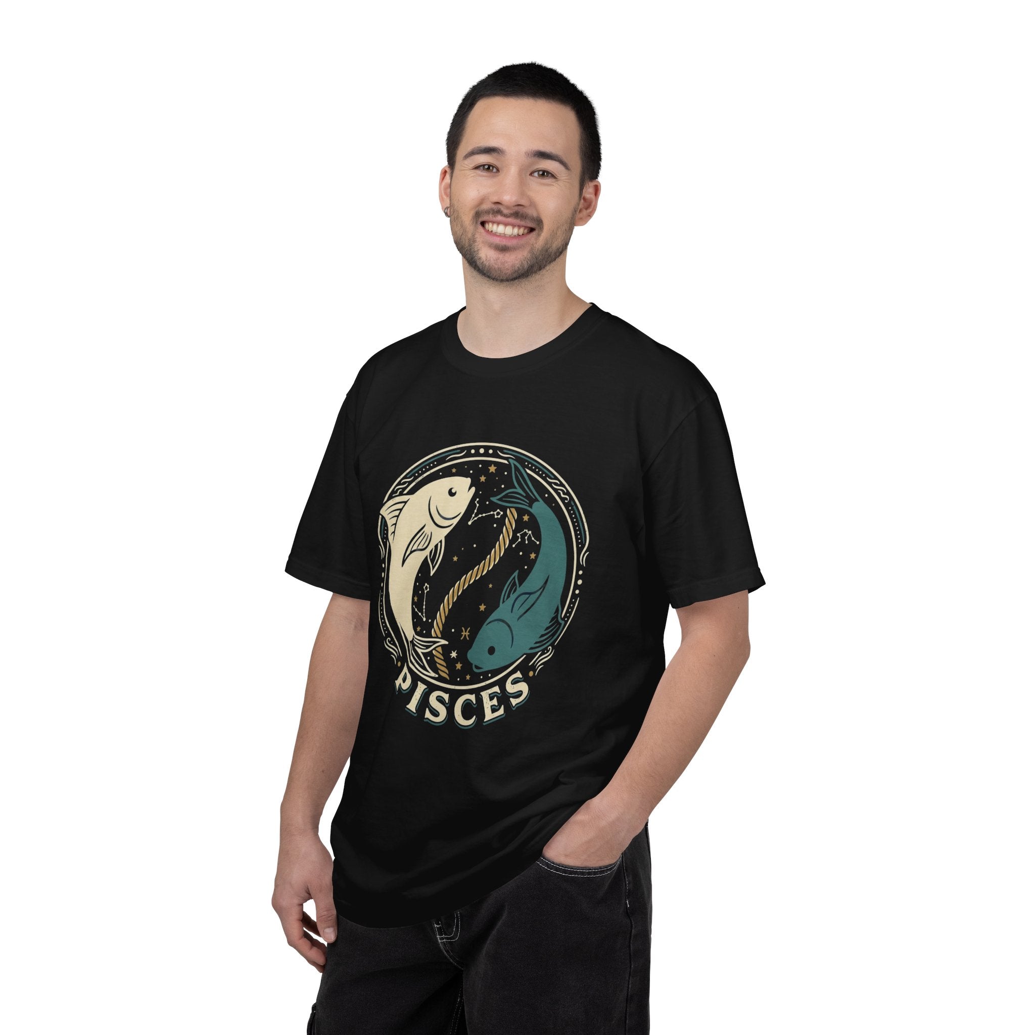 Pisces Zodiac T-Shirt — Yin Yang Fish Astrological Tee