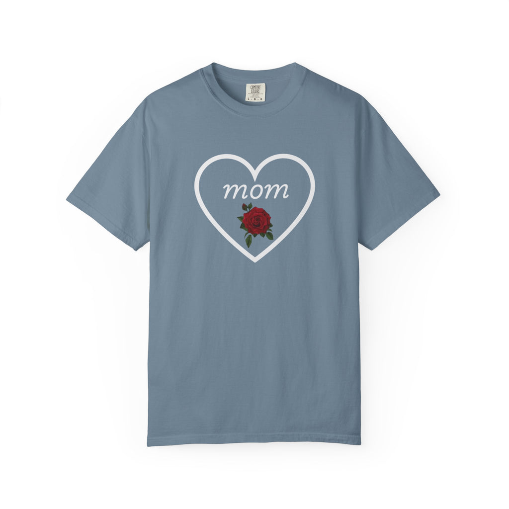 Rose Heart T‑Shirt — Mom Floral Graphic Tee