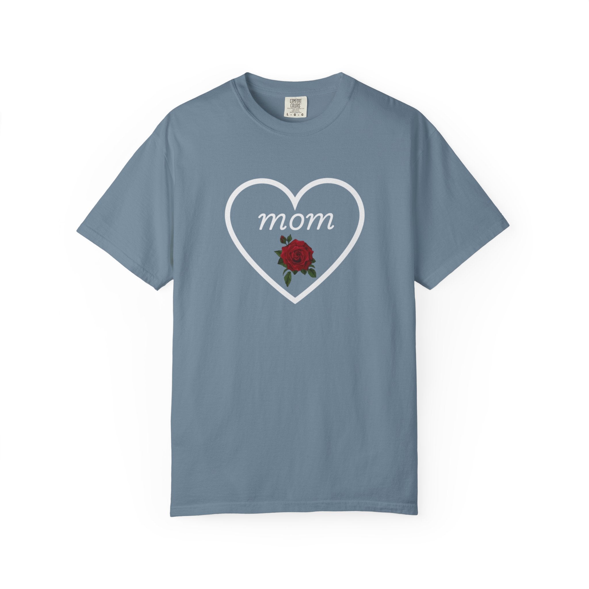 Rose Heart T‑Shirt — Mom Floral Graphic Tee