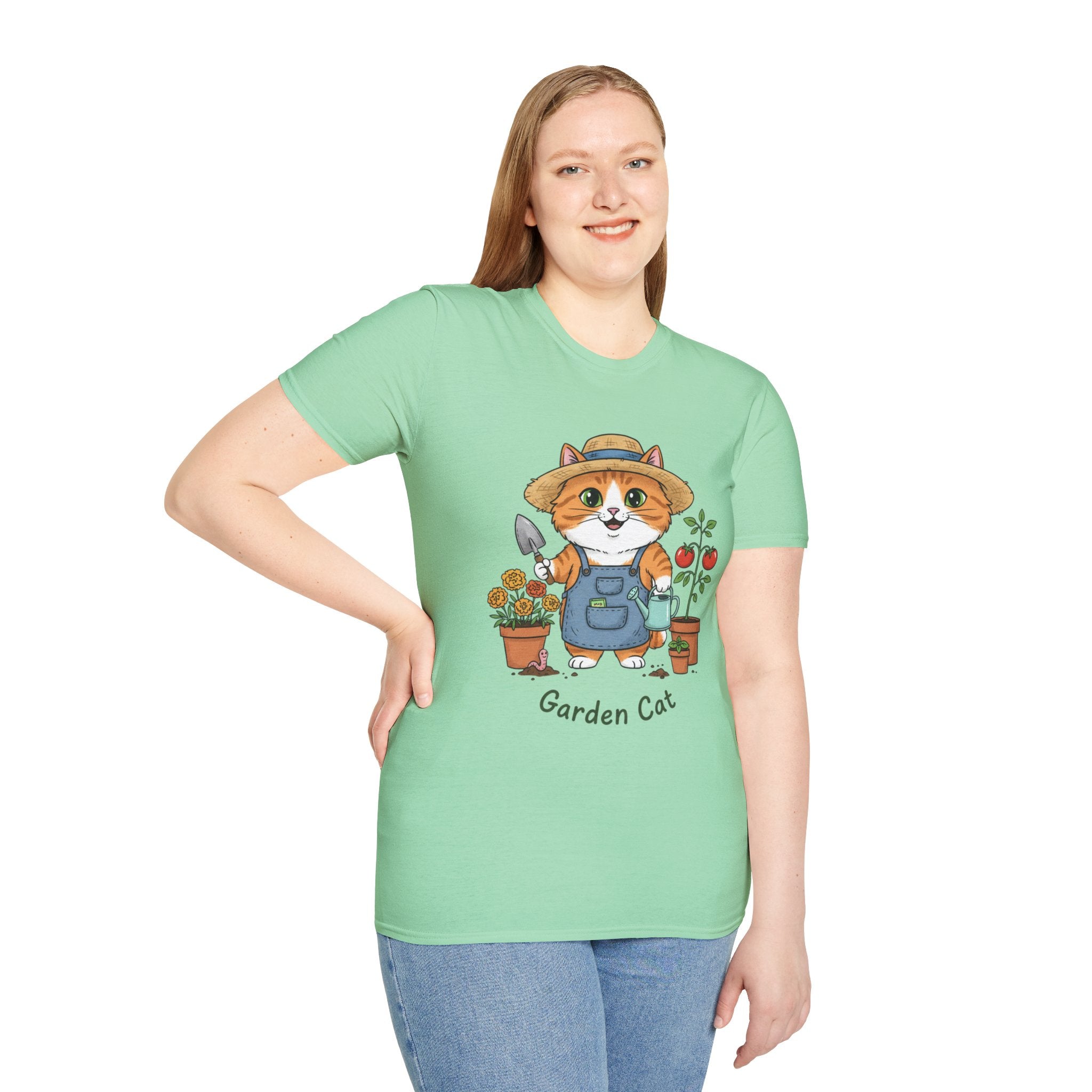 Funny Cat Gardening T-Shirt