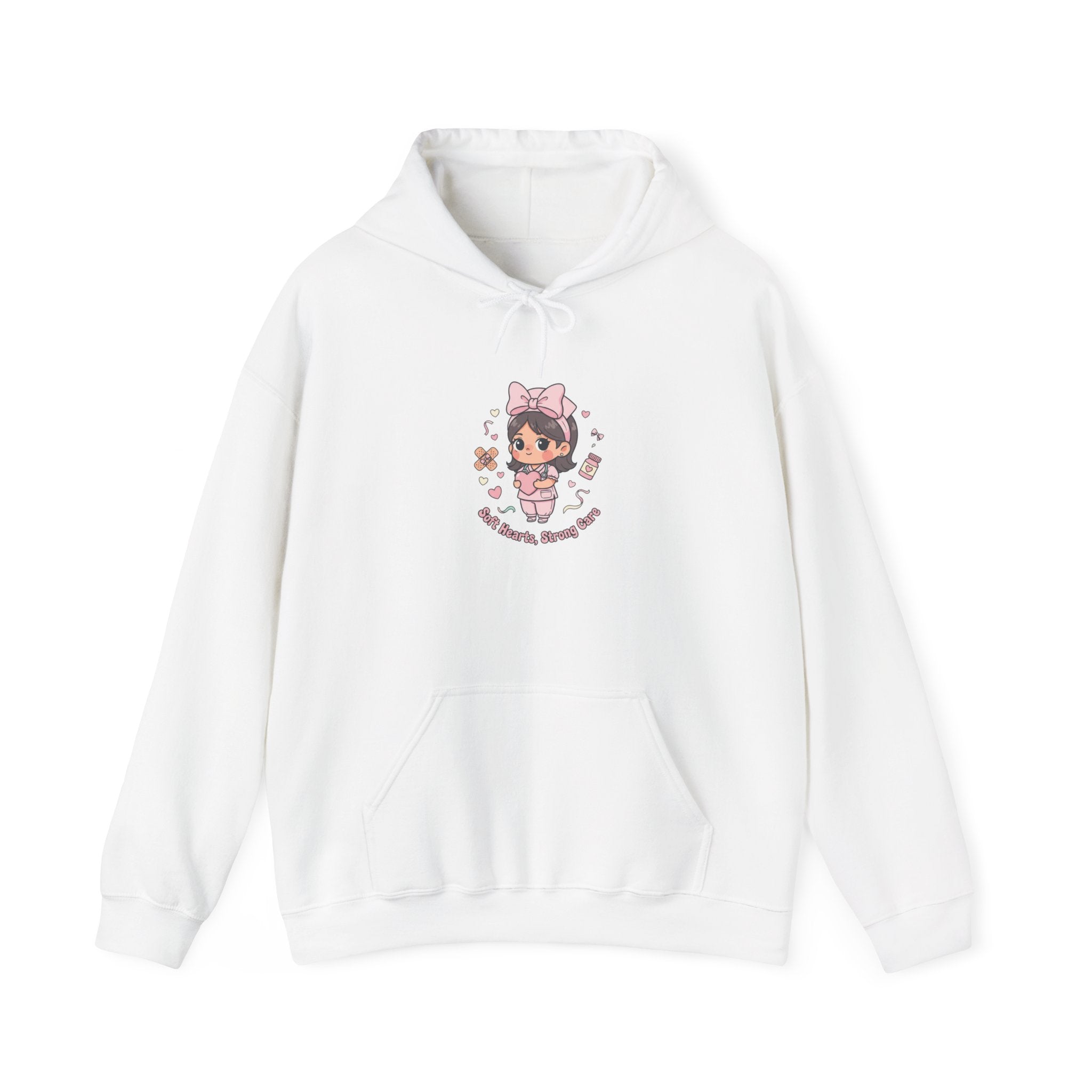 Cute Nurse Kawaii Graphic Hoodie | pastel coquette medical design