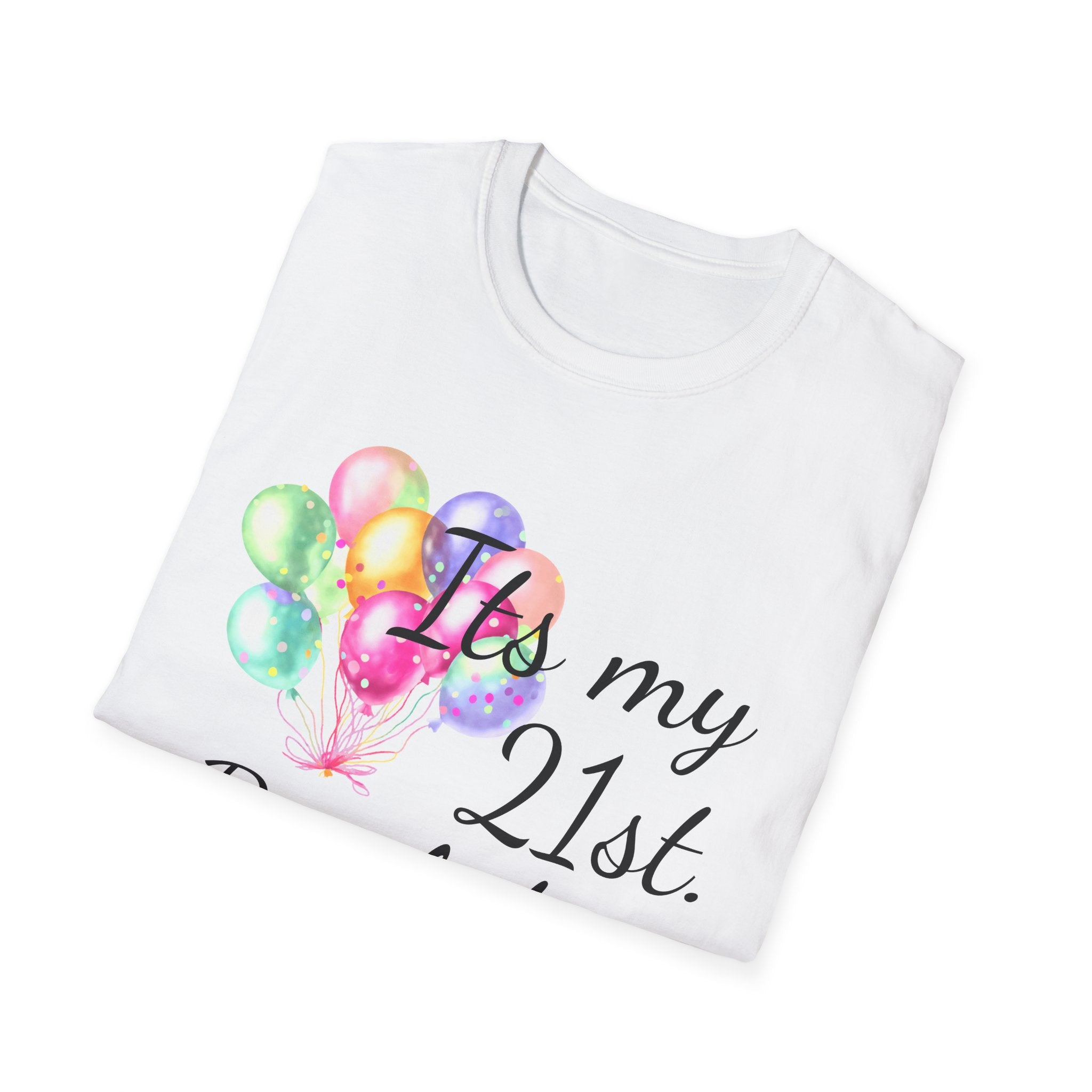 Birthday Balloons T-Shirt — "It's My" Celebration Tee