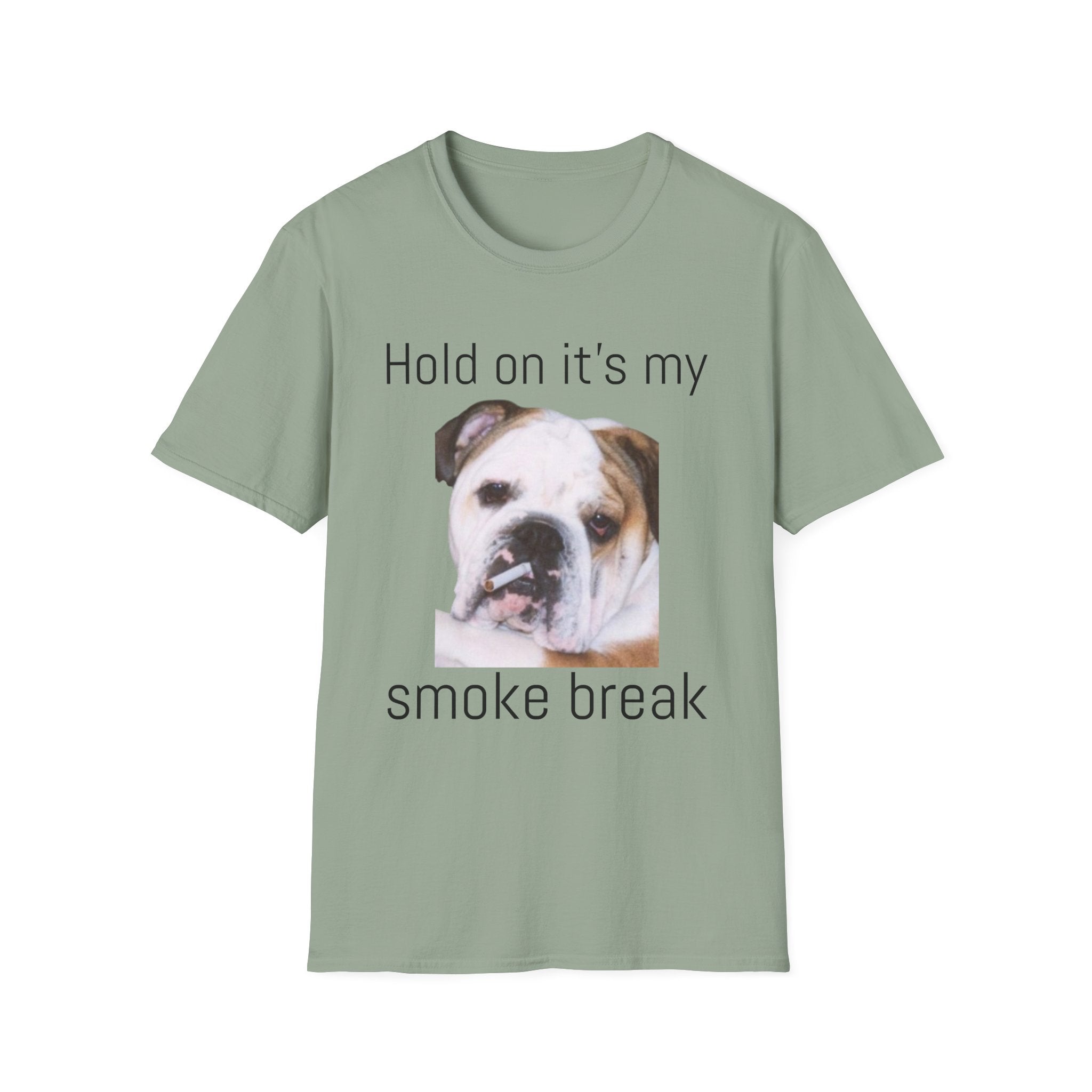 Funny Smoking Bulldog T-Shirt — Humorous Bulldog Graphic Tee