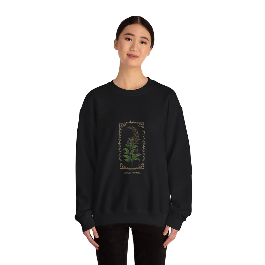 Nightshade Botanical Crewneck Sweatshirt | dark botanical, gothic floral