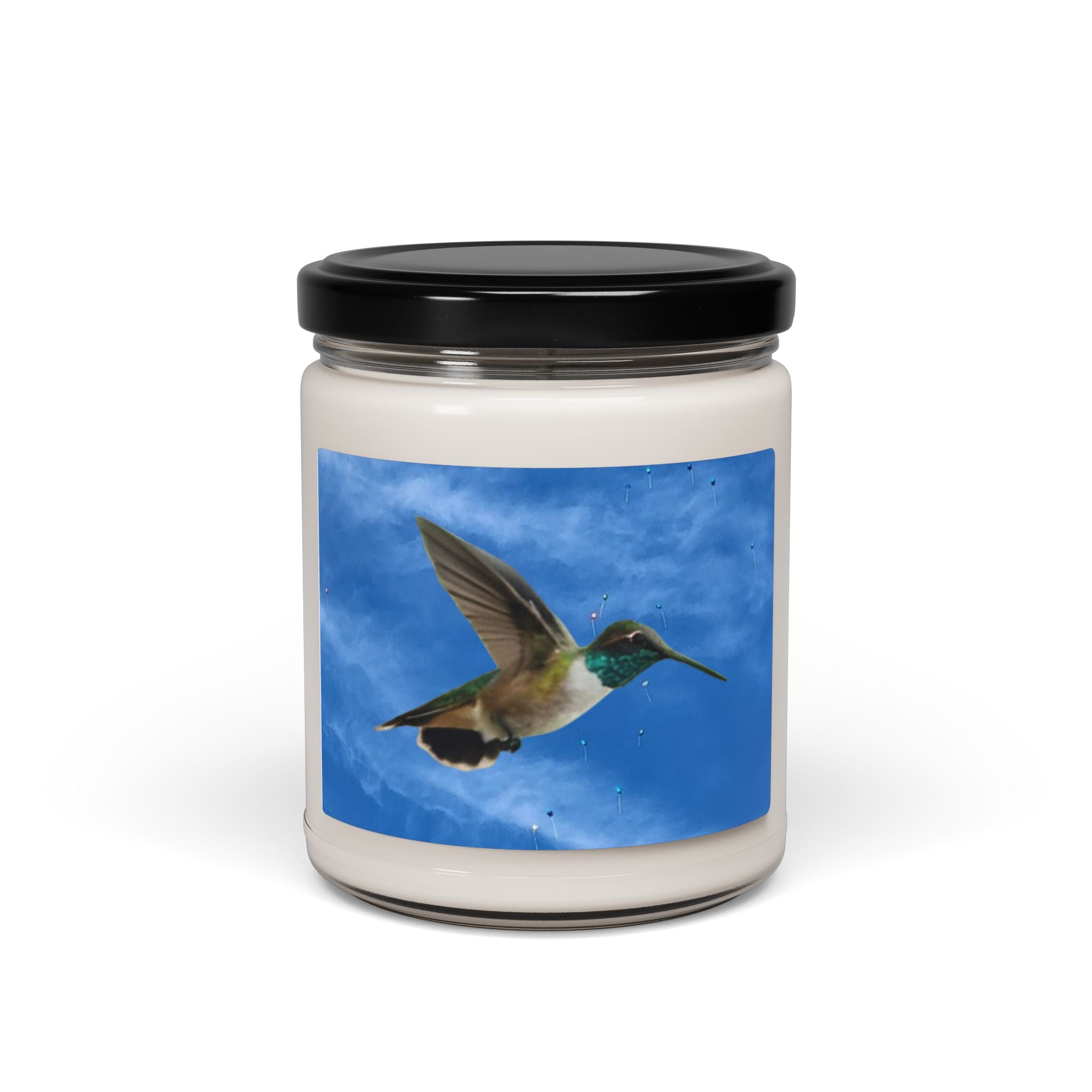 Blue Sky Hummingbird Soy Candle — 9oz Scented Candle