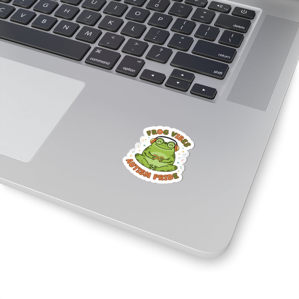 Frog Vibes Autism Pride Sticker | neurodiversity pride, frog meme