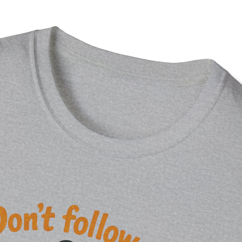 Frog on Bike T-Shirt — “Don't follow me, I have no idea where I'm going” Graphic Tee
