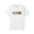 Mom  Faux Patch T-Shirt —Faux Plaid Heart Vintage Mom Tee