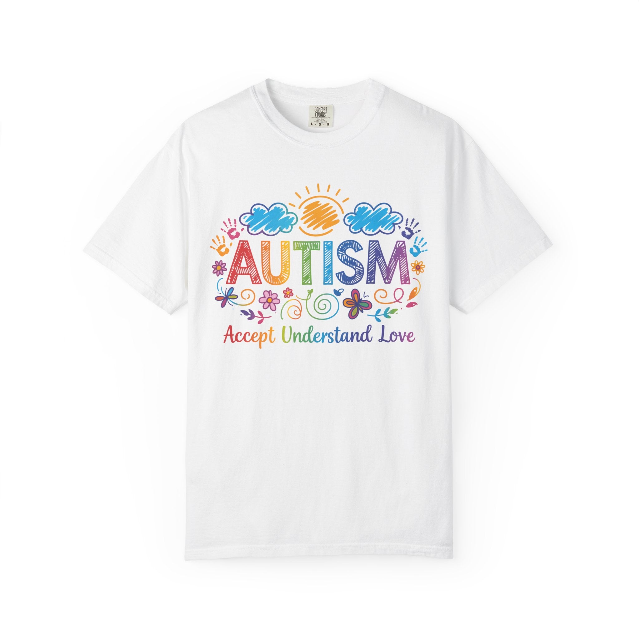 Autism Awareness T-Shirt — "Accept Understand Love" Colorful Support Tee