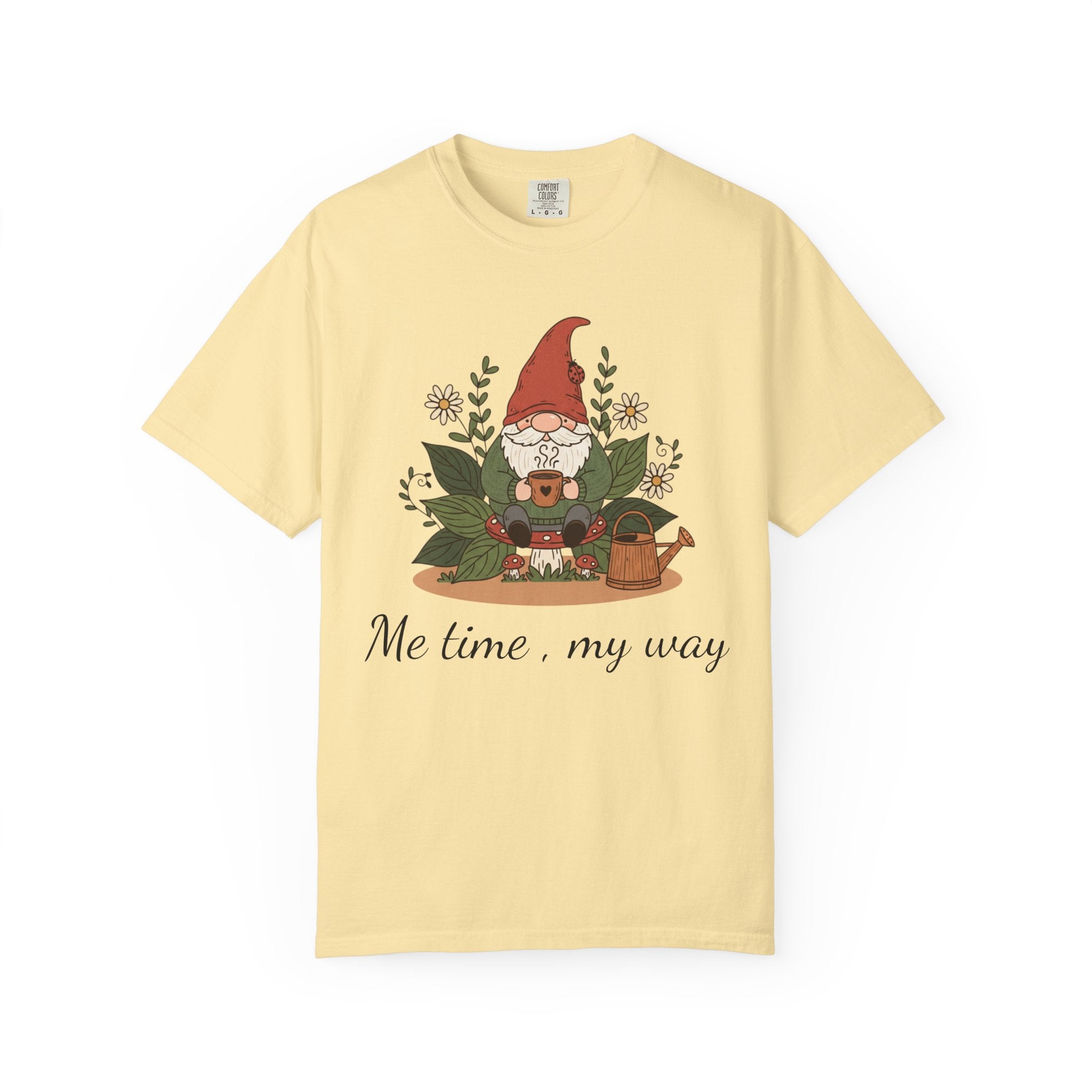 Gnome Garden T-Shirt — Cute Floral Gnome Tee for Gardeners & Nature Lovers