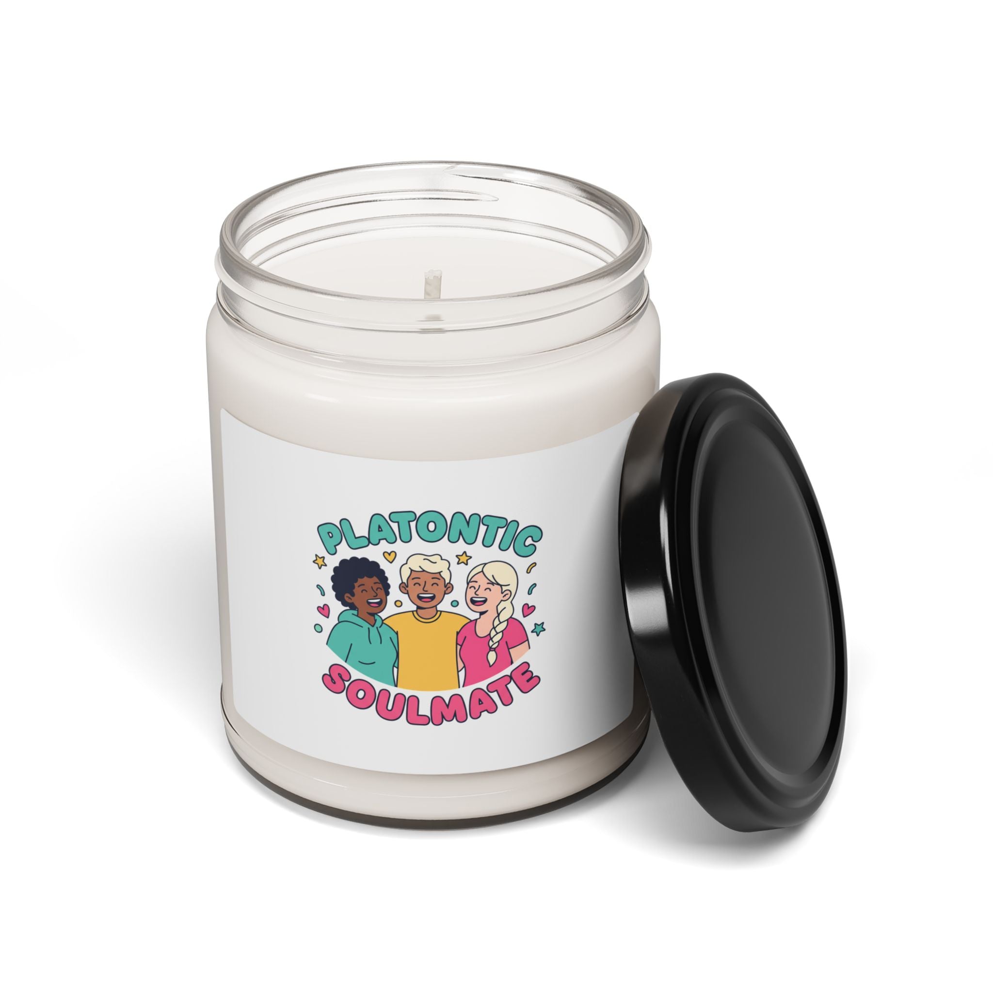 Platonic Soulmate Candle, Soy Jar | Friendship-First, Bestie Keepsake