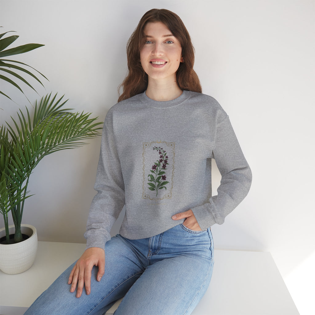 Nightshade Botanical Crewneck Sweatshirt | dark botanical, gothic floral