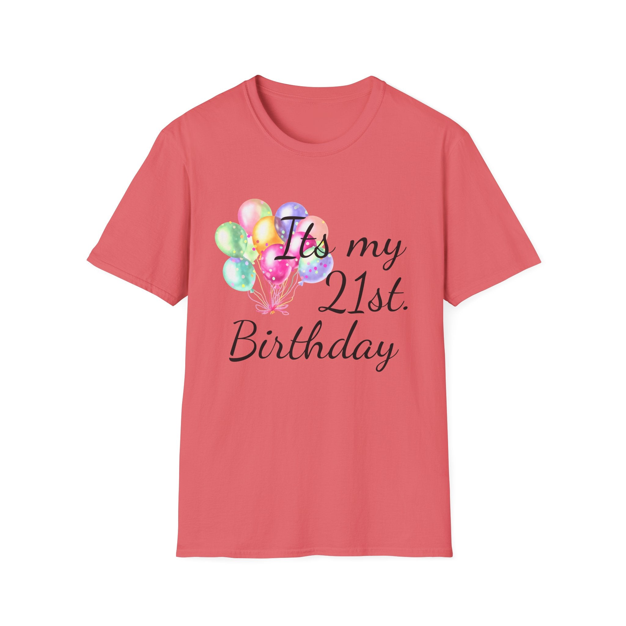 Birthday Balloons T-Shirt — "It's My" Celebration Tee