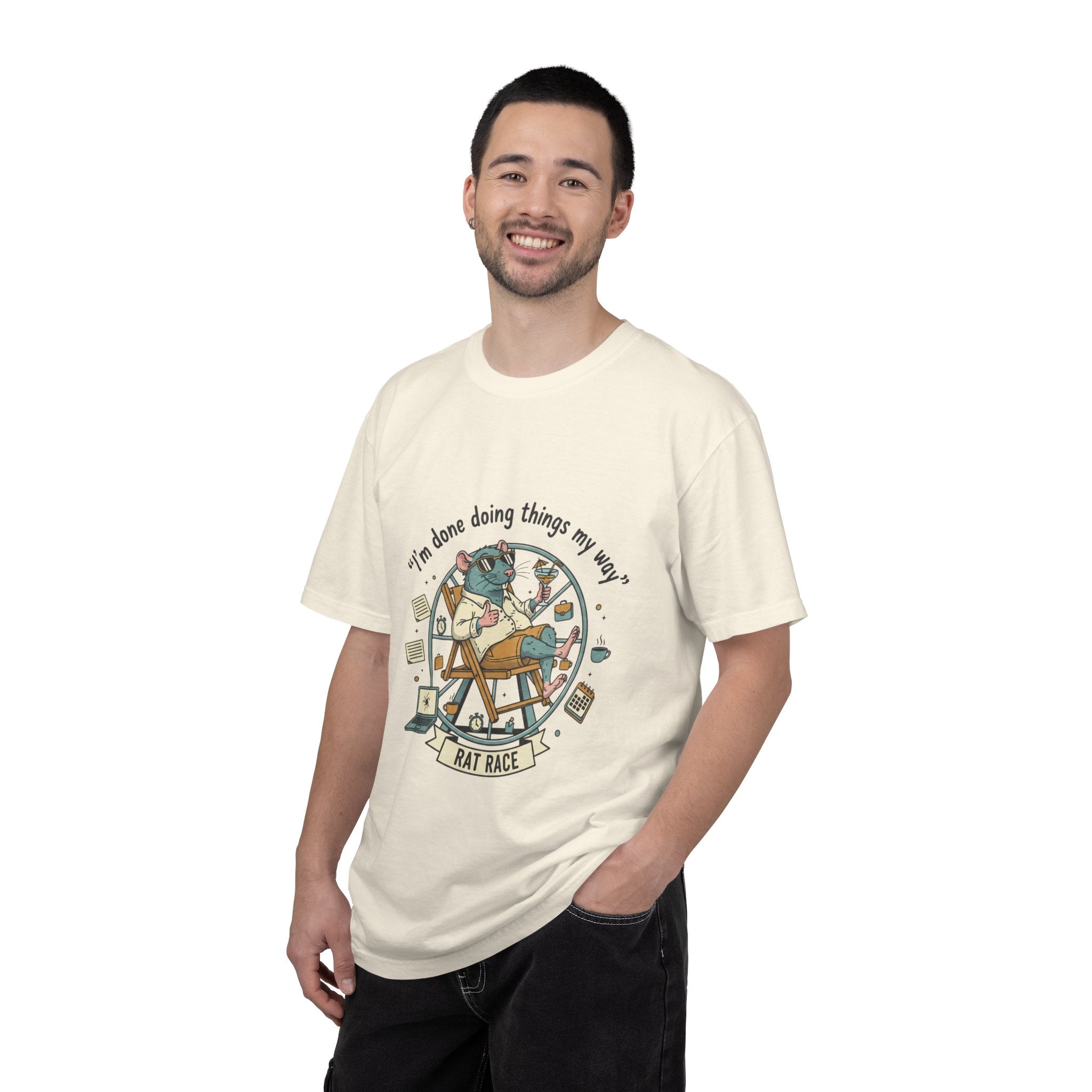 Rat Race T-Shirt — "I’m Done ,Doing Things My Way" Casual Graphic Tee