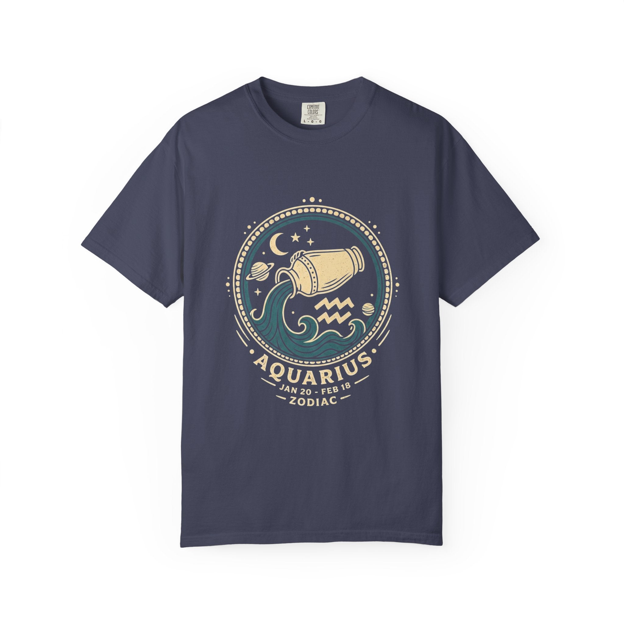 Aquarius Zodiac T-Shirt — Water Bearer Astrology Tee